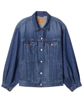 Gap x Doen Blue Oversized Icon Denim Jacket XL